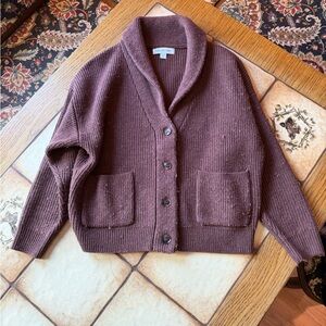 Amour Vert Rust Brown Merino Wool Sweater